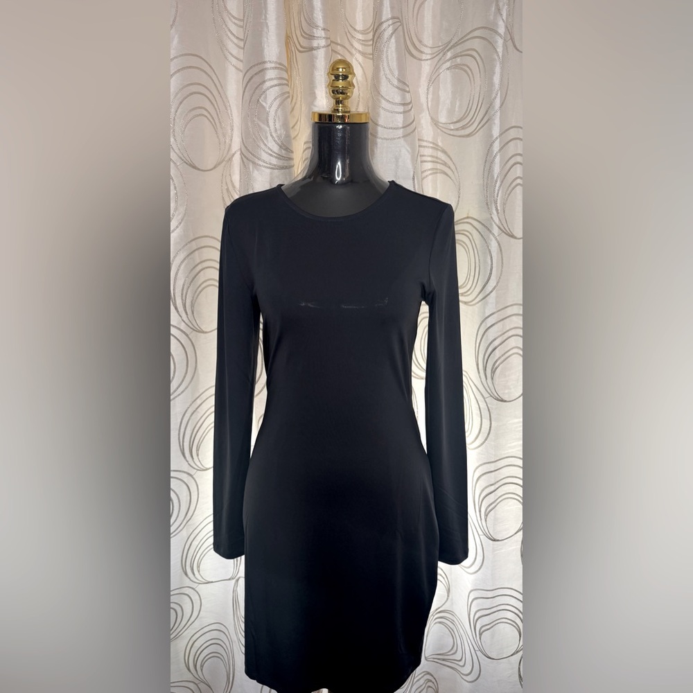 Vero Moda Elegant mini dress ombre bodycon  blue Long Sleeve Dress large NWT